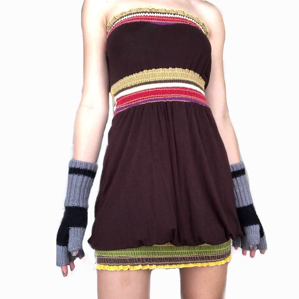 y2k beach tube dress
